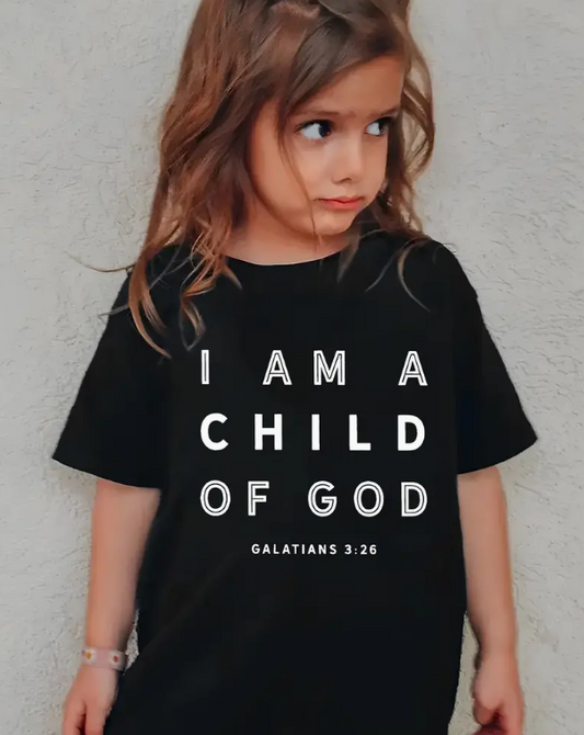 Tshirt Barn Kläder - Jag är Guds barn